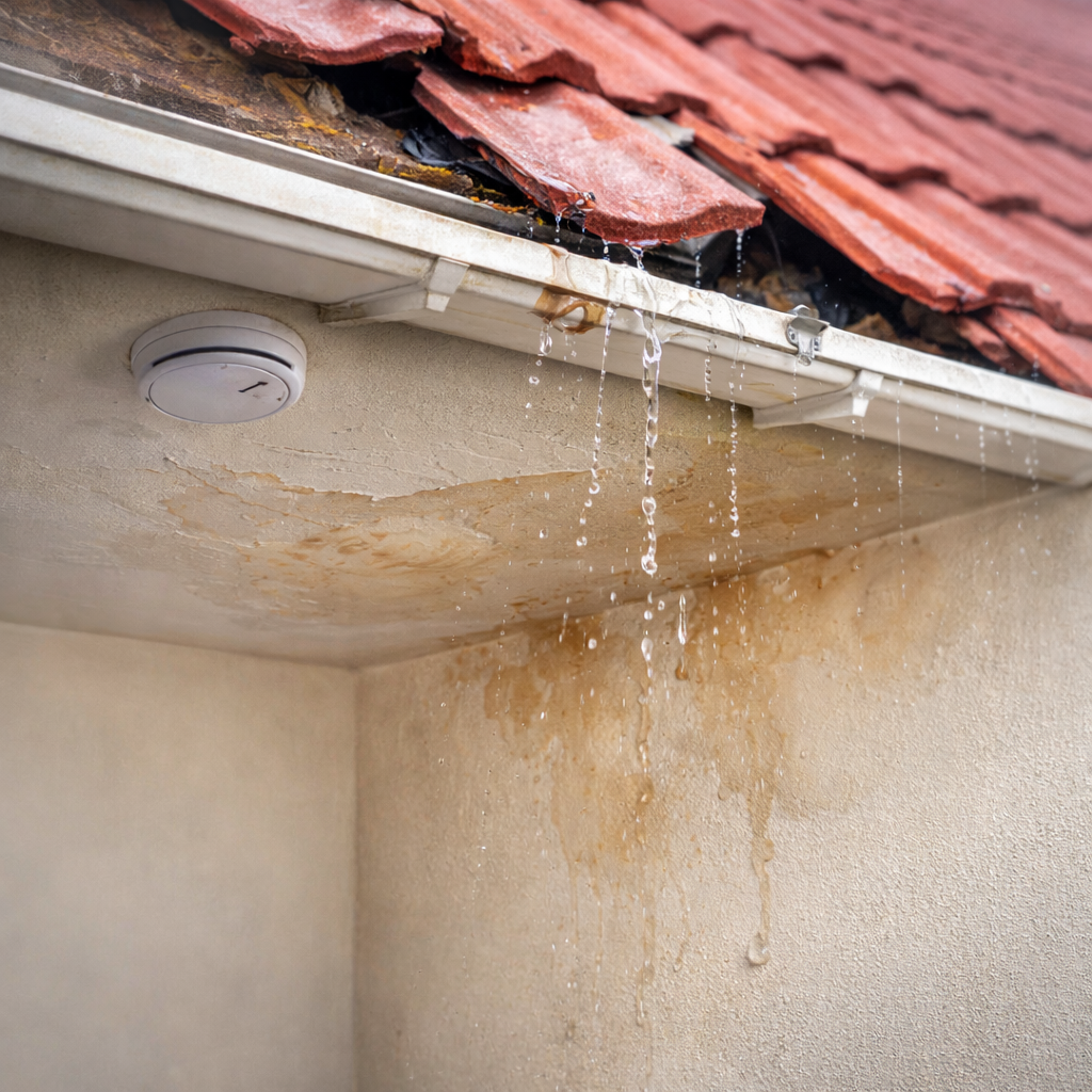Fuite d’eau à côté des gouttières : débordement et risque d’infiltration